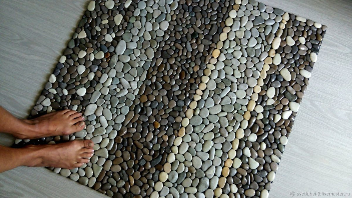 Дорожки из морской гальки