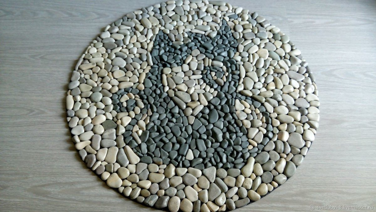 Ортопедический коврик из гальки