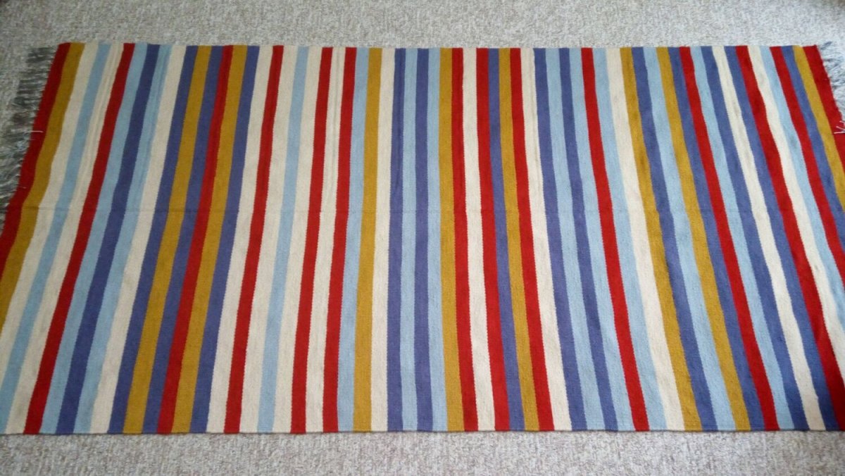 Круглые плетеные коврики