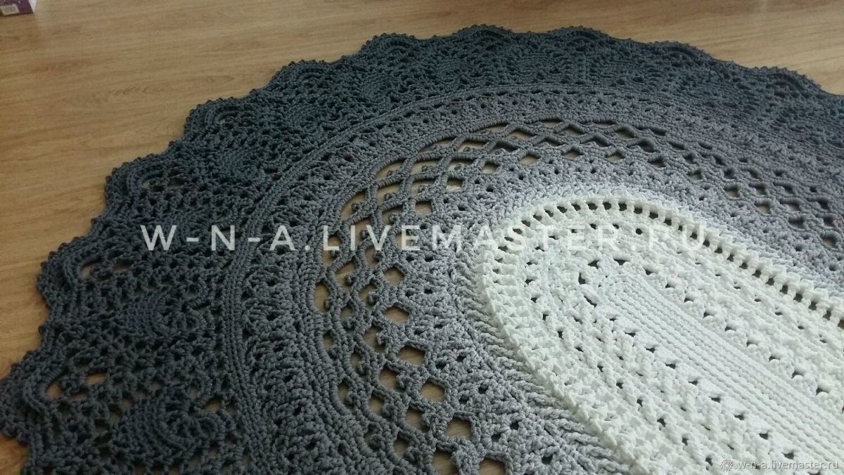 Вязаные джутовые ковры