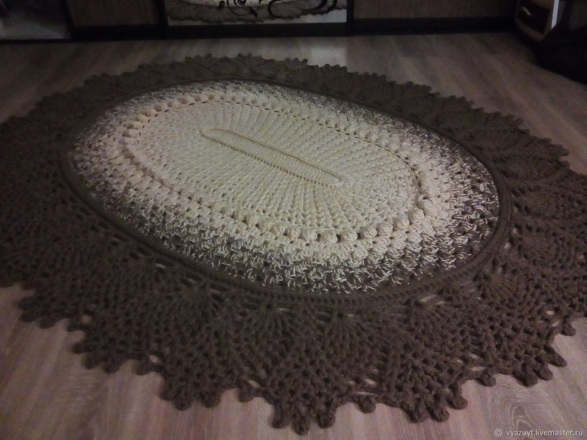 Красивые коврики крючком