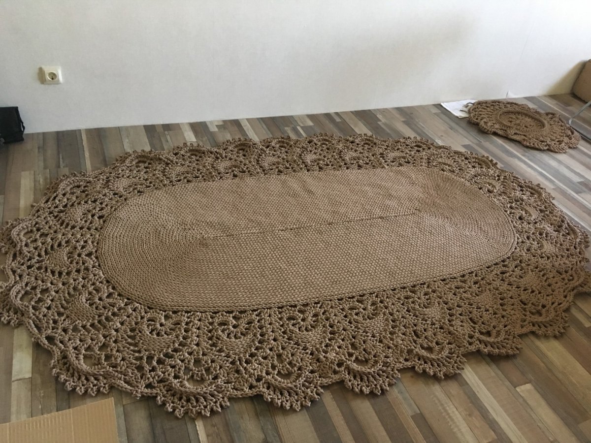 Ковер из джута майское чудо