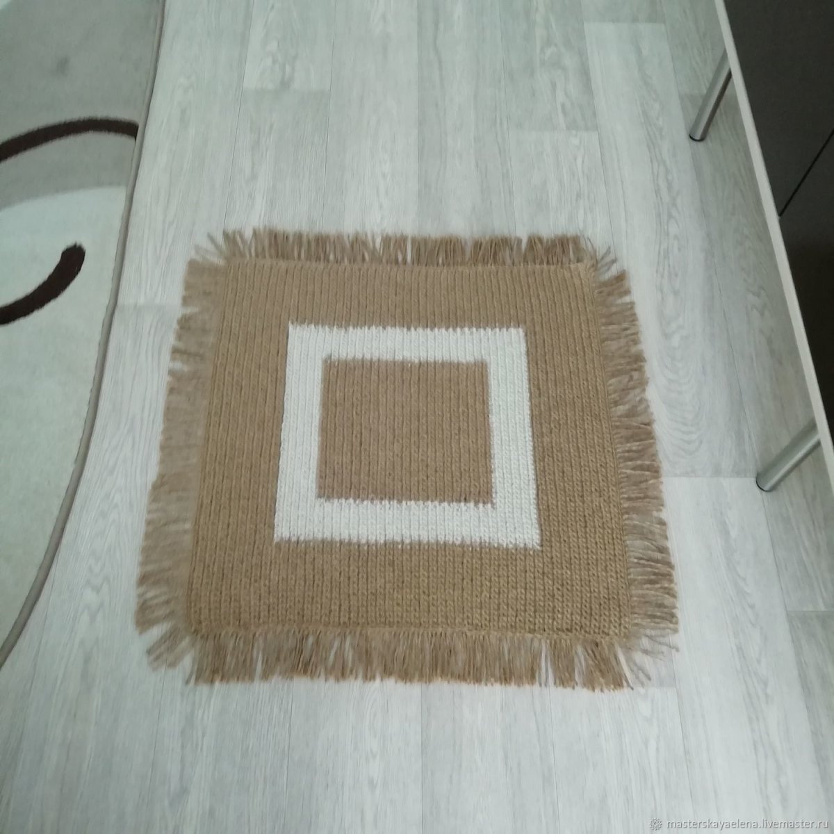 Коврик из джута прямоугольный