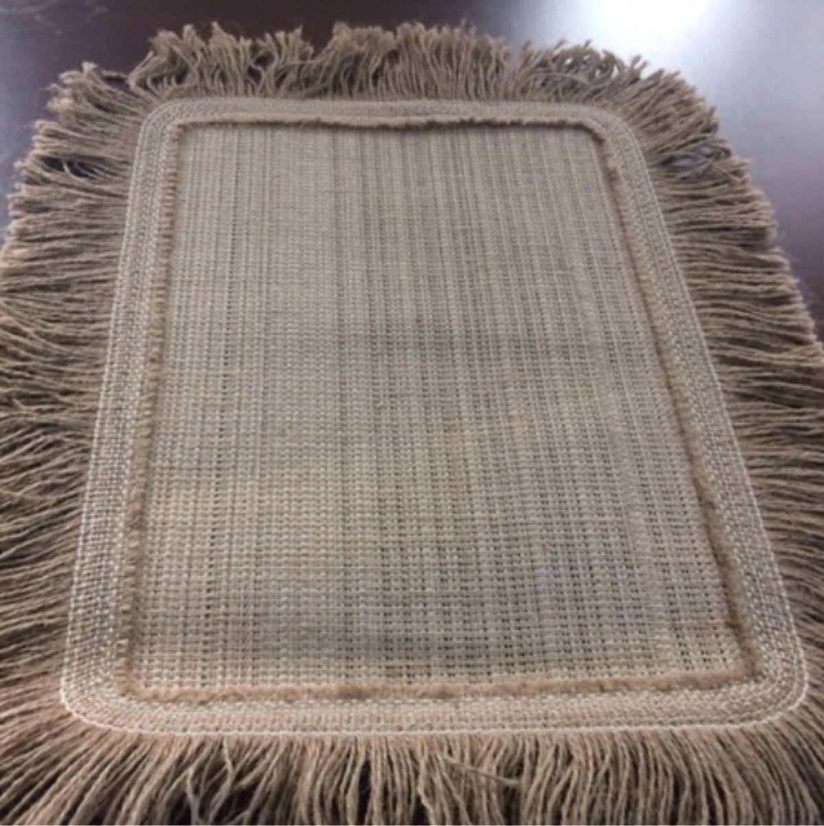 Коврик из джута прямоугольный