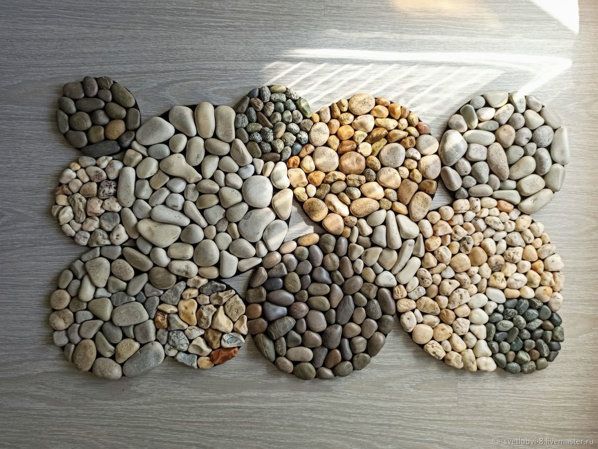 Коврик из гальки