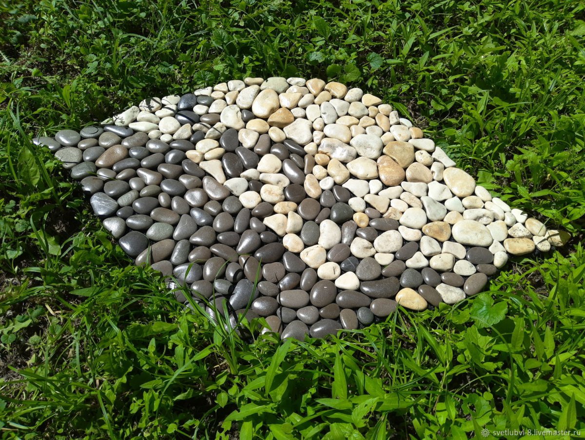 Галька в интерьере