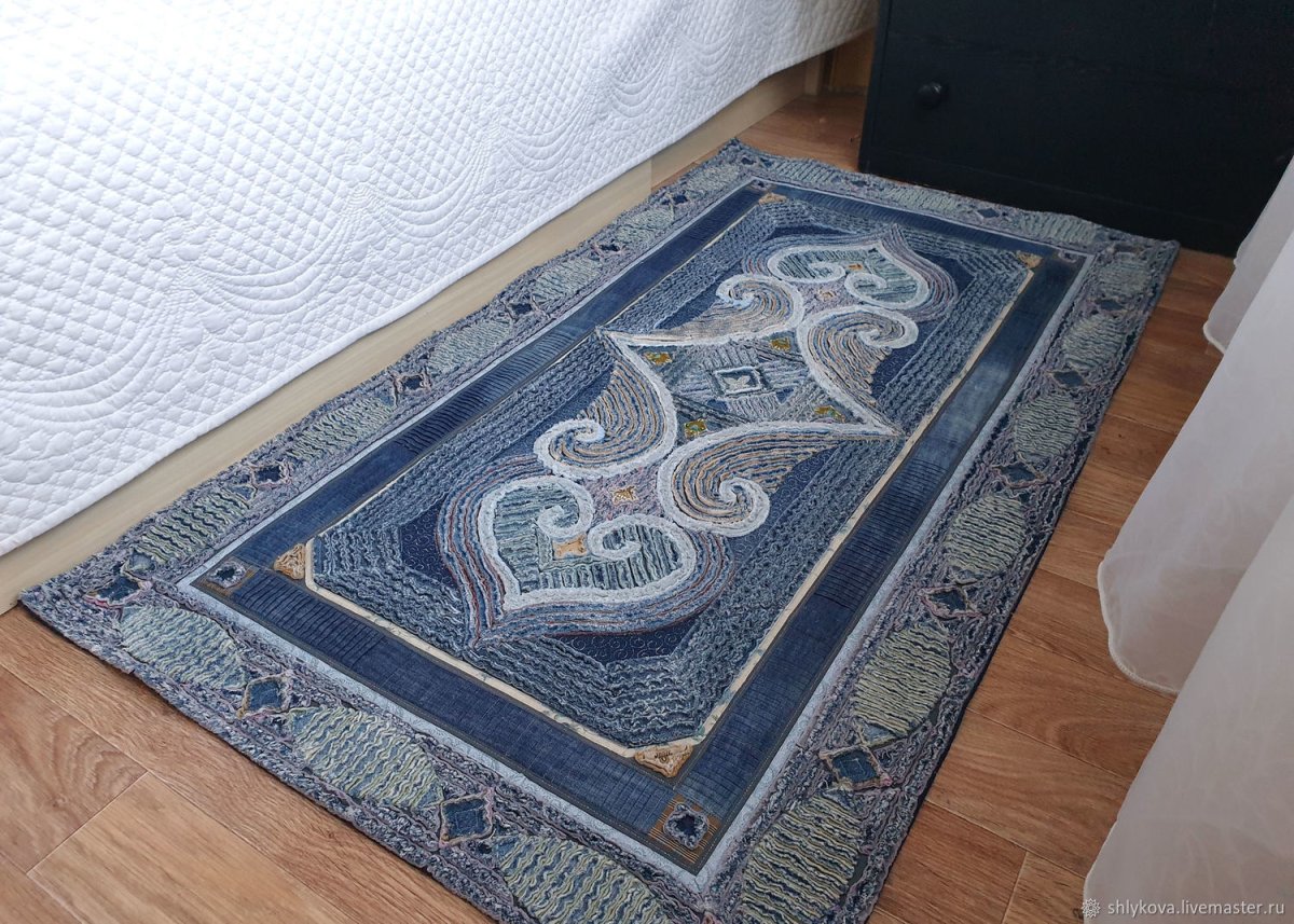 Коврик из морской гальки