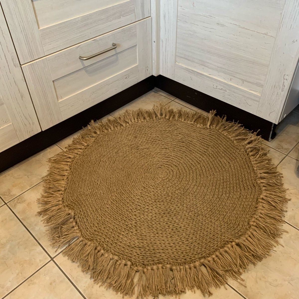 Придверный коврик из джута