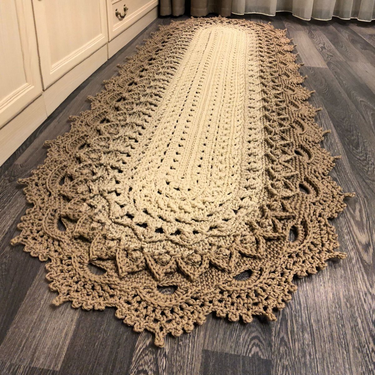 Коврик из джута