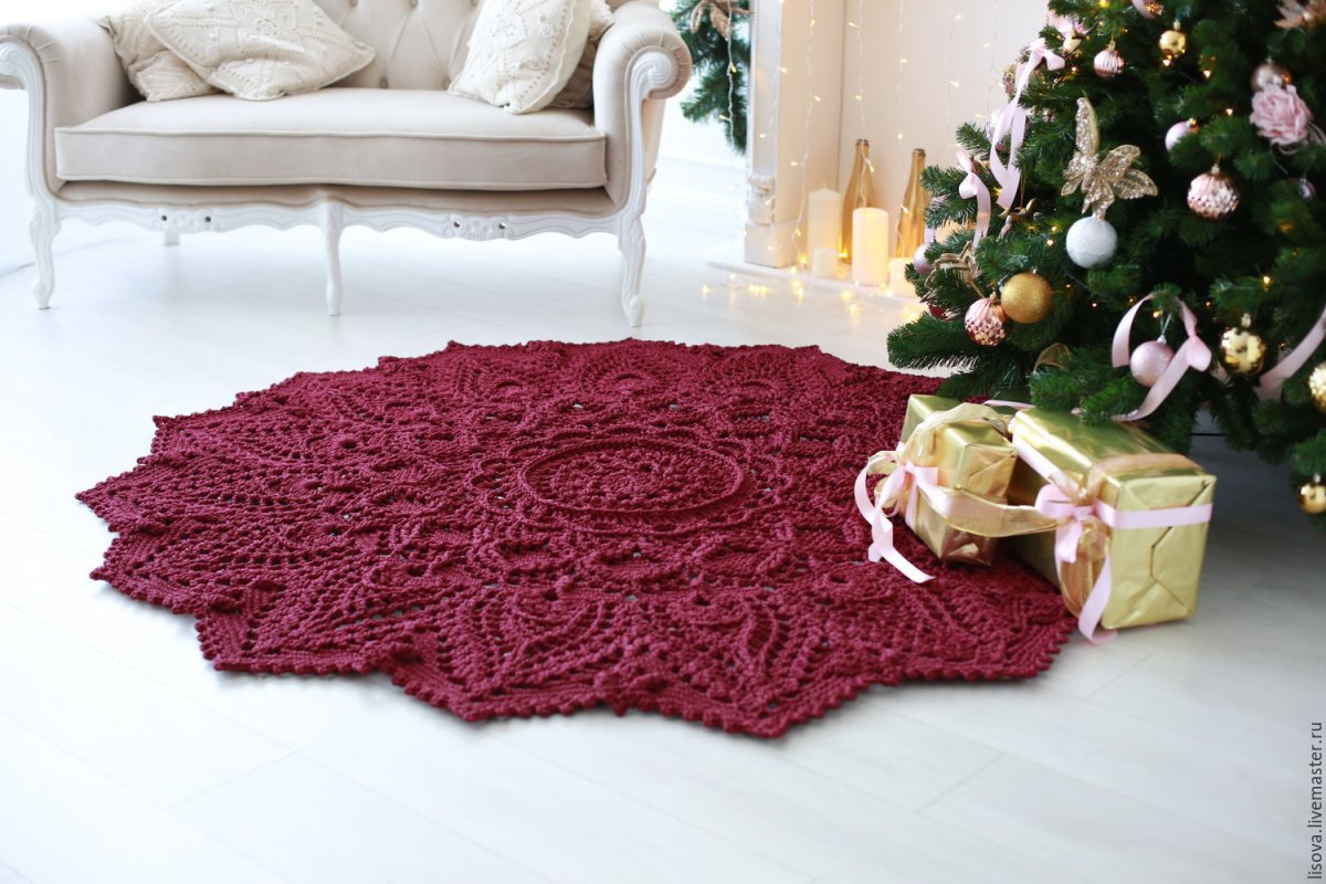 Коричневый ковер в интерьере