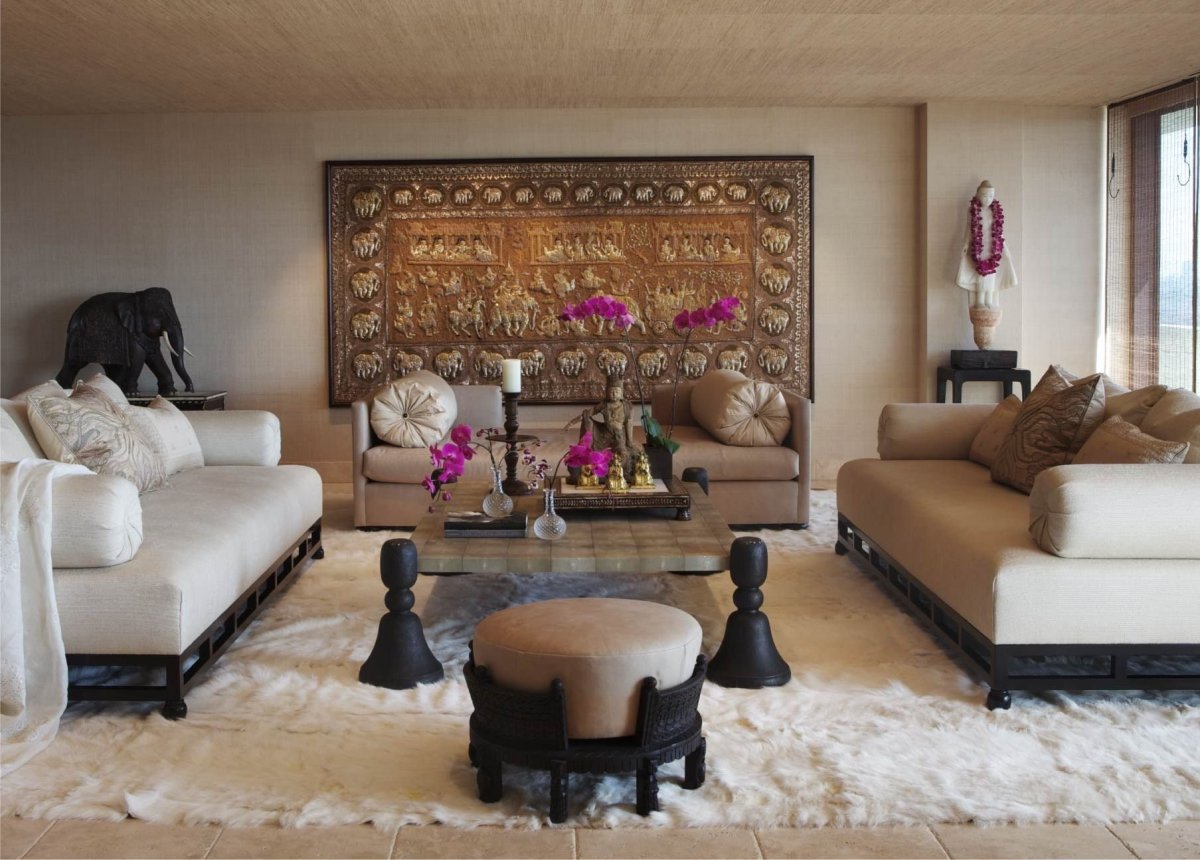 Ковер на стене в современном интерьере