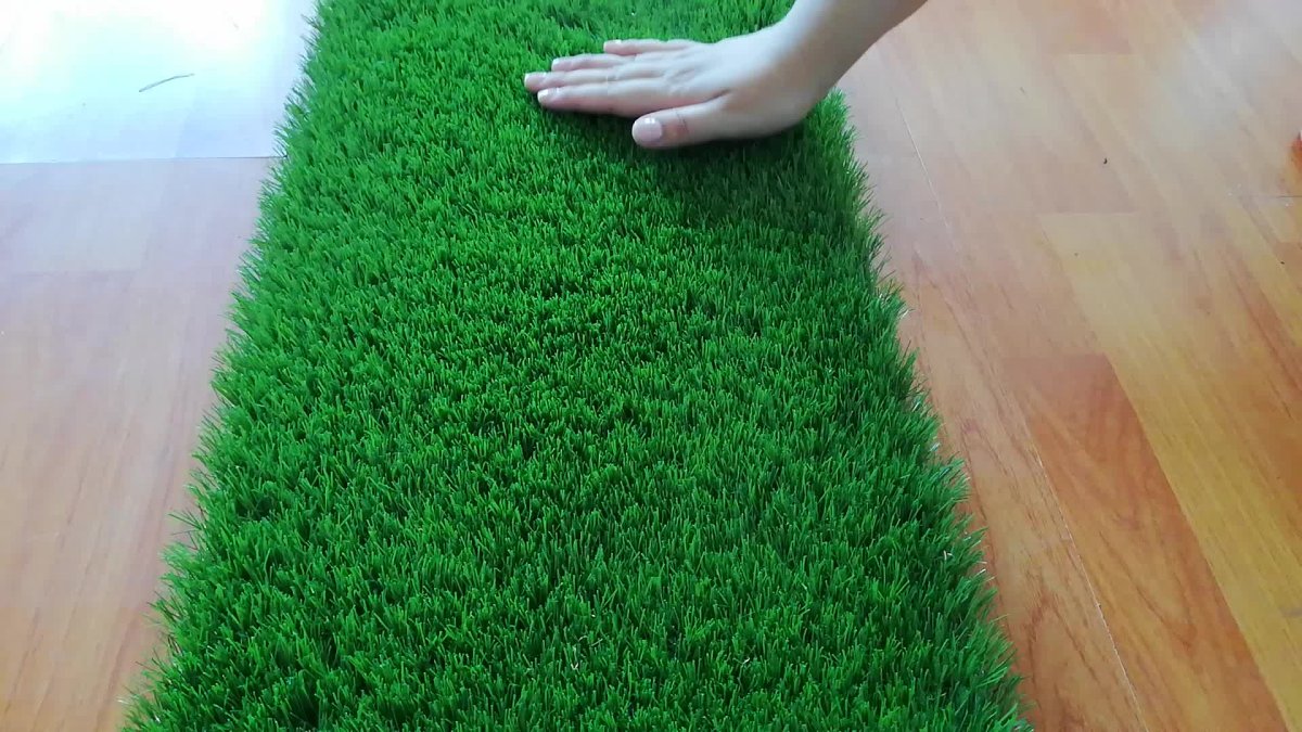 Коврик зеленый трава