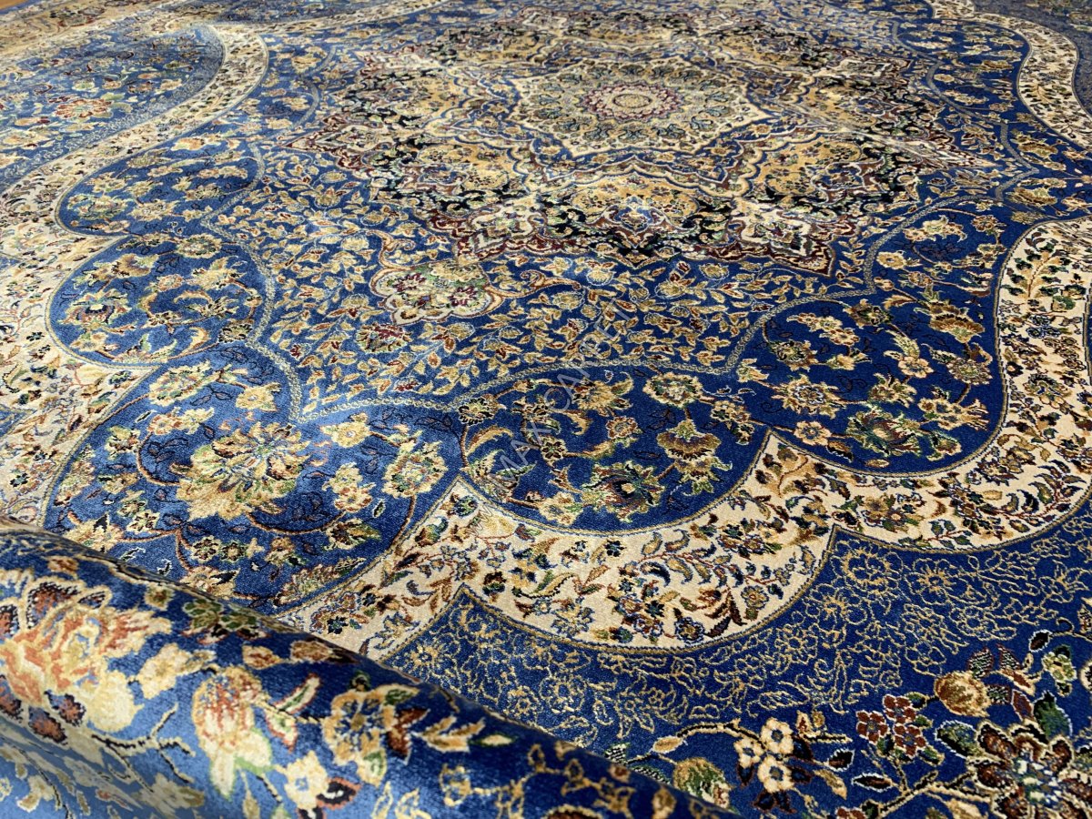 Шелковый ковер Кум 9064 Navy