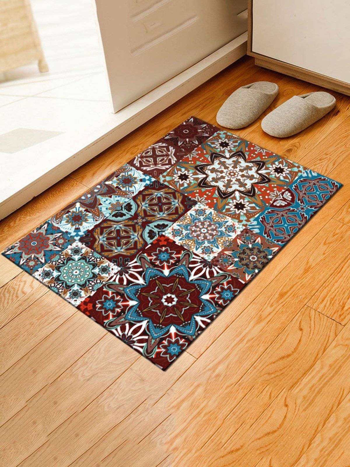 Пэчворк в современном деревянном доме