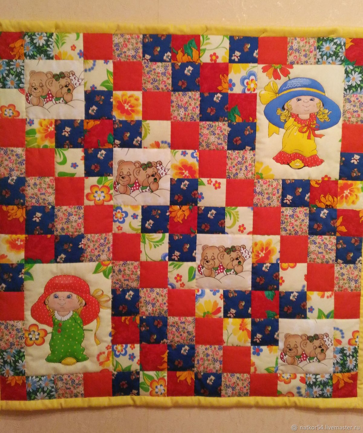 Детский коврик пэчворк