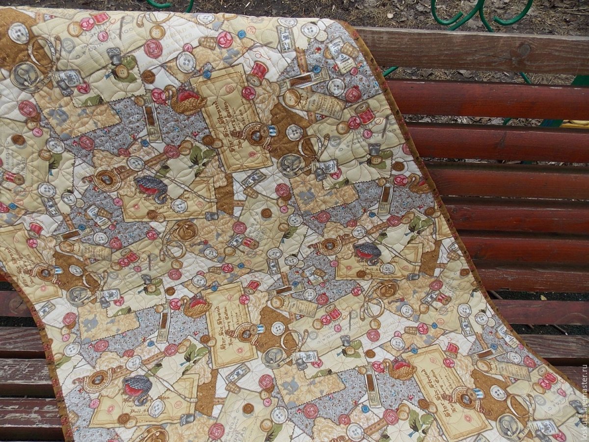 Коврик лоскутной на стул