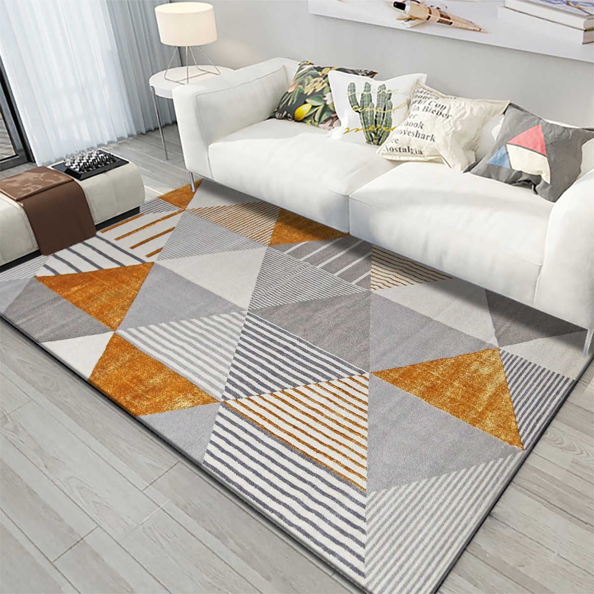 Ковер пэчворк в интерьере