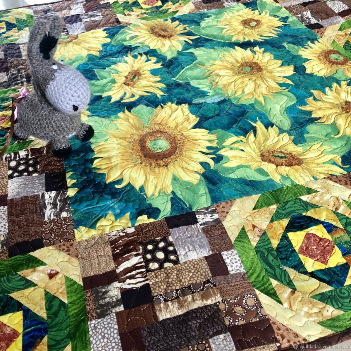 Пэчворк японский квилт роза