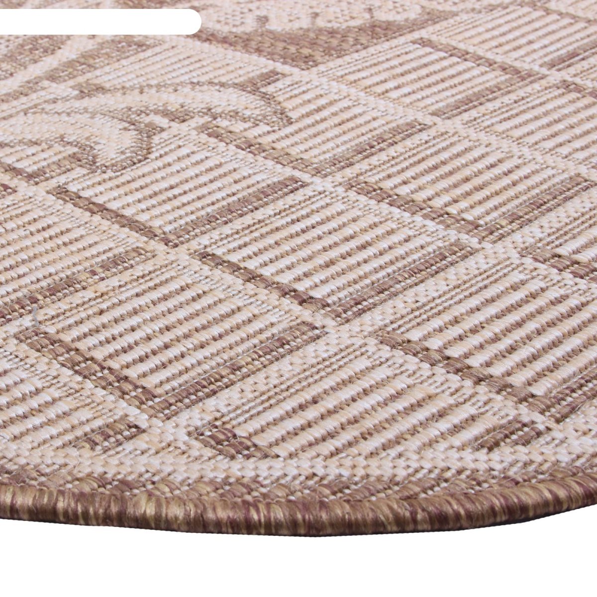 Круглый вязаный ковер