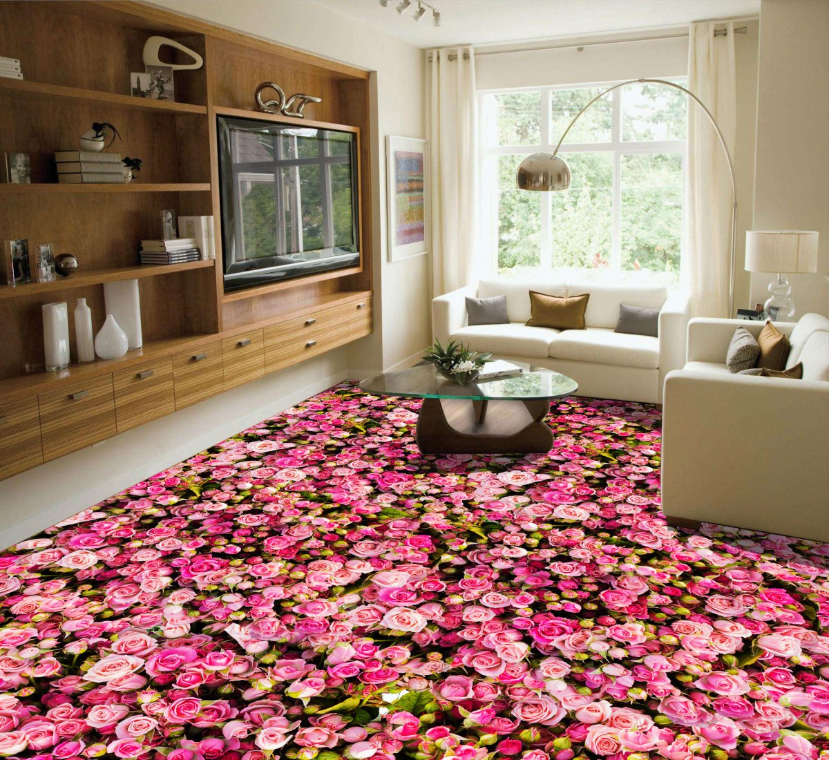 Ковер из цветов