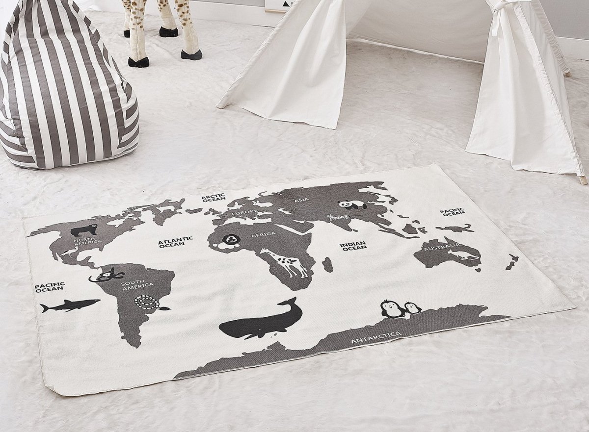 Детский ковер HM карта мира