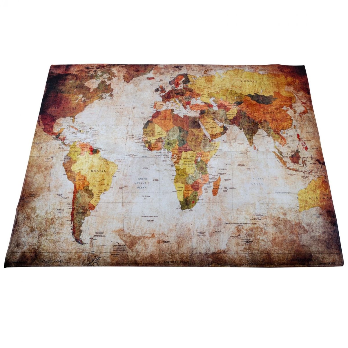Ковер в виде карты мира