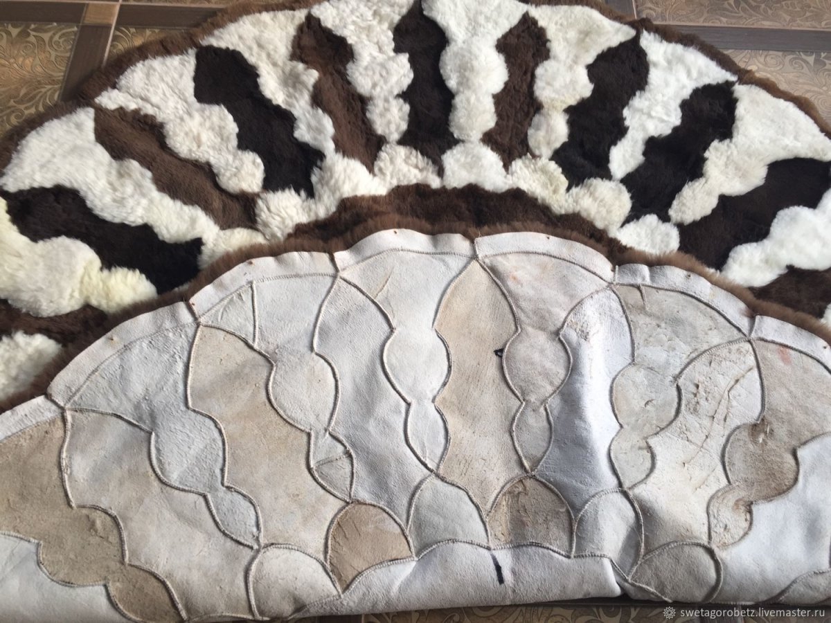 Ковер из овчины в интерьере