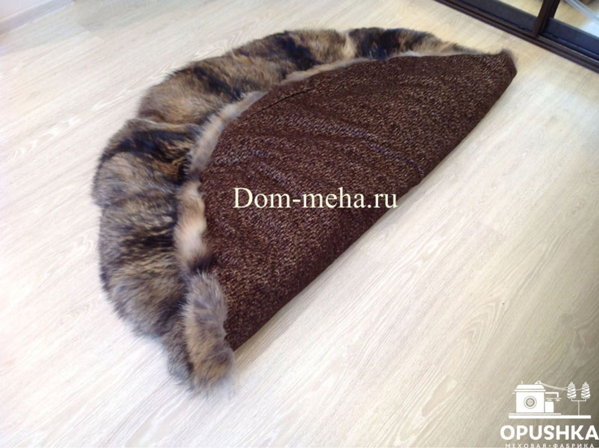 Коврик из дубленки