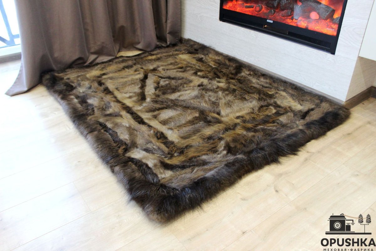 Меховое одеяло из шкуры