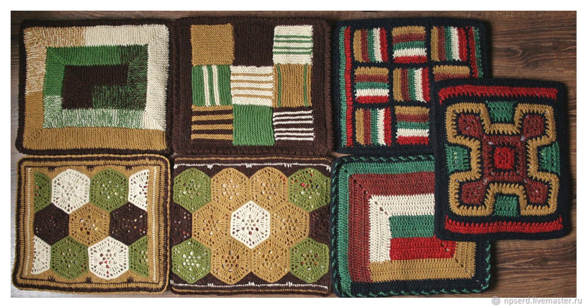 Коврик на табурет