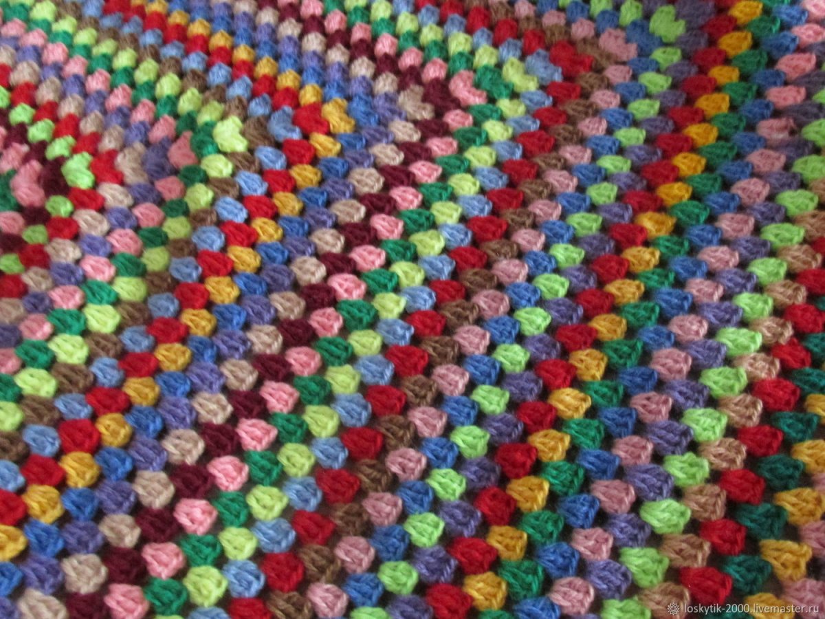 Вязаные пледы крючком