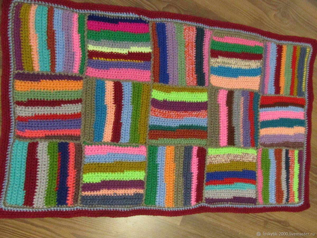 Вязаный пэчворк