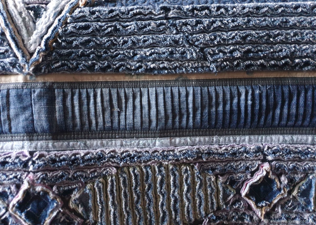 Коврик из джинсов