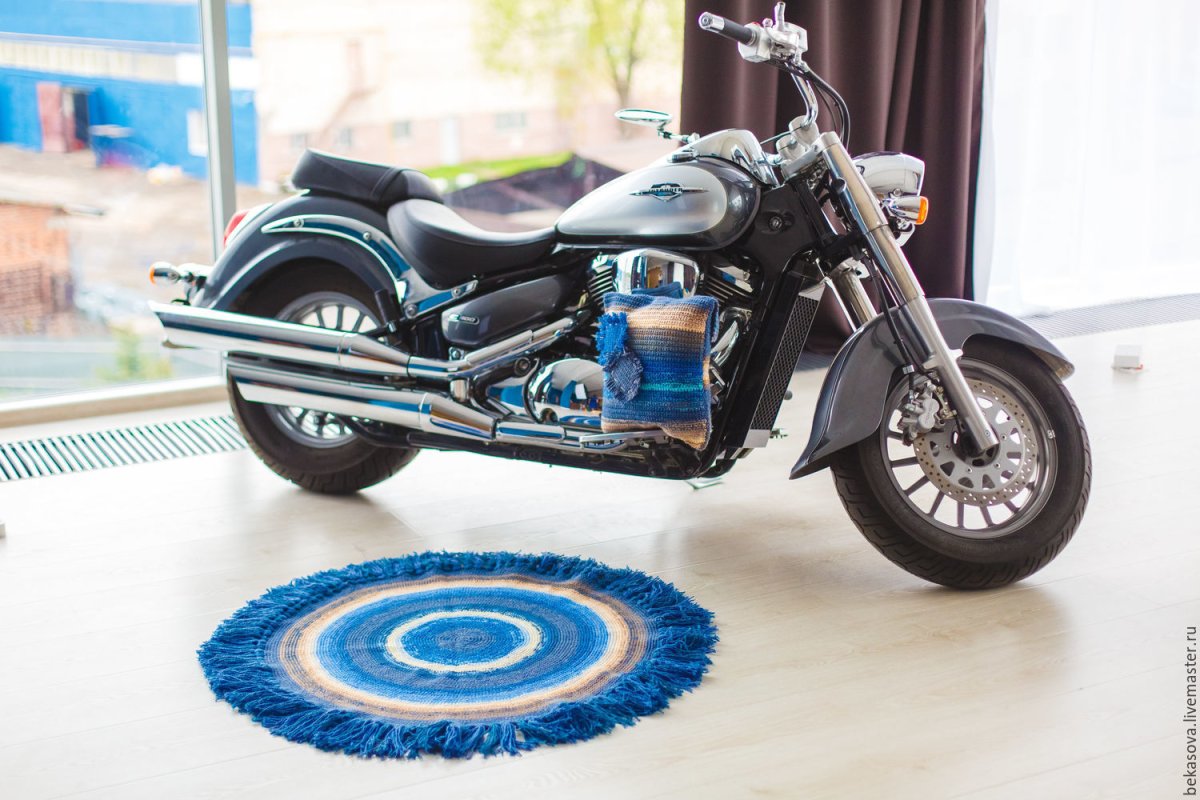 Покрывало из джинсовых лоскутков