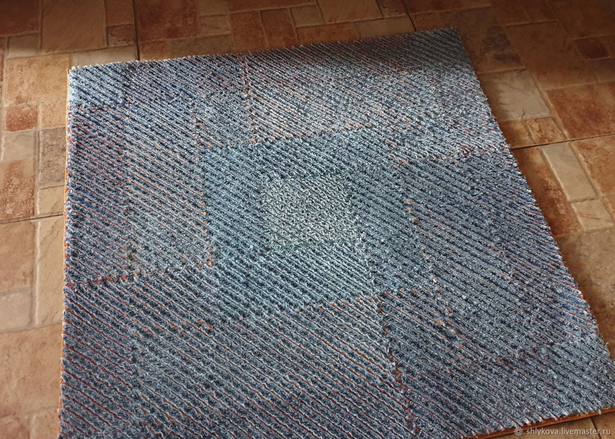 Ковер из джинсы
