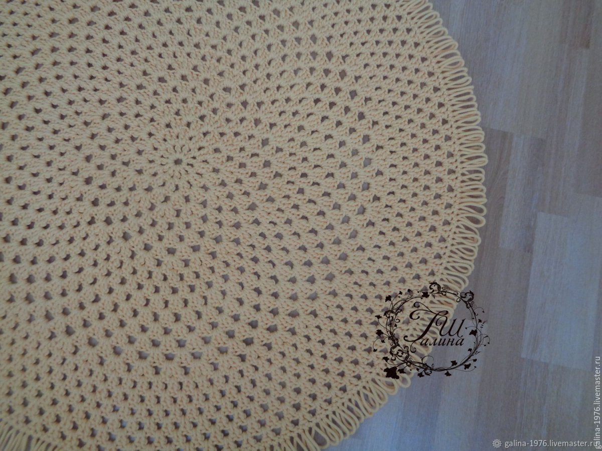 Коврик из трикотажной пряжи
