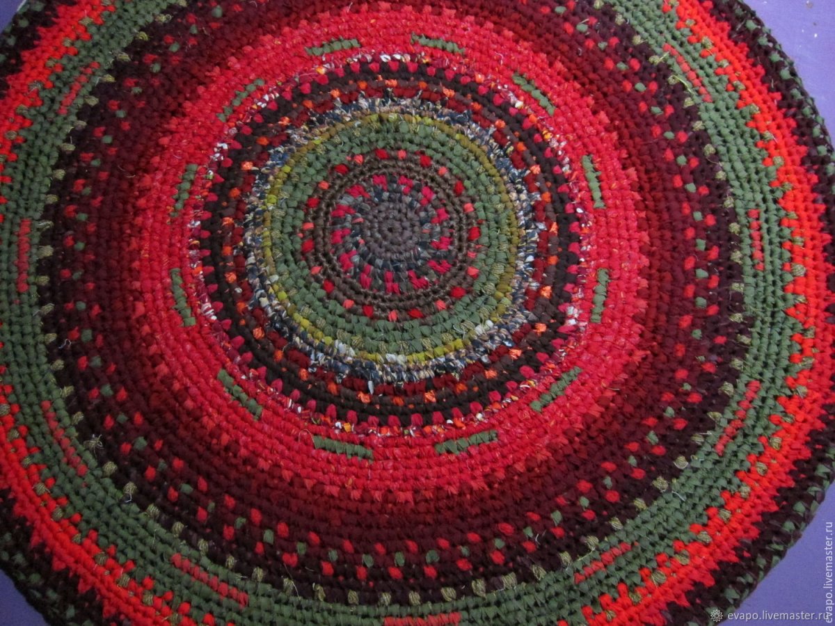 Деревенский круглый коврик