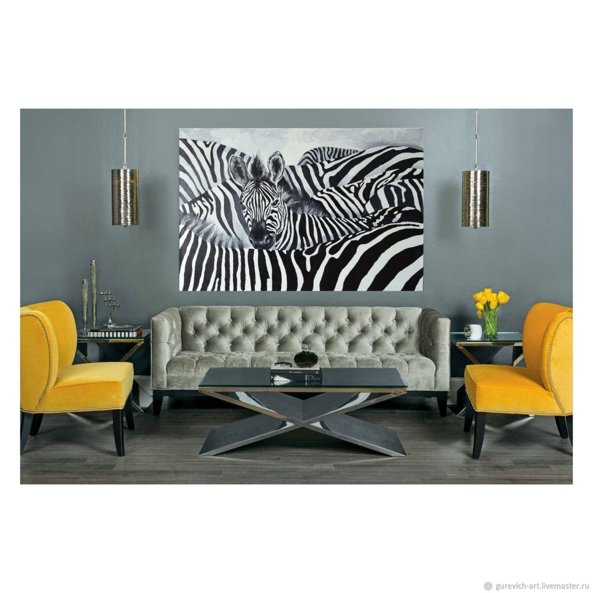 Ковер Зебра в интерьере