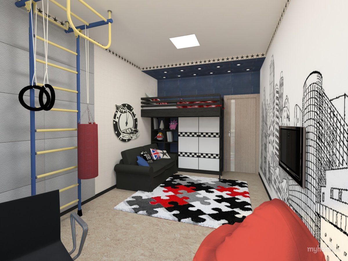 Интерьер для мальчика для фотошопа