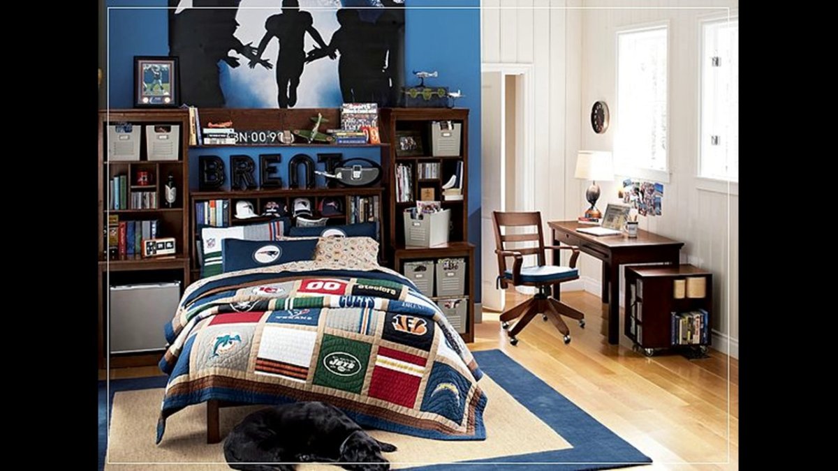 Детская в бежево голубых тонах