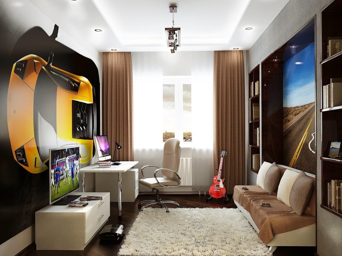 Комната в стиле путешествий