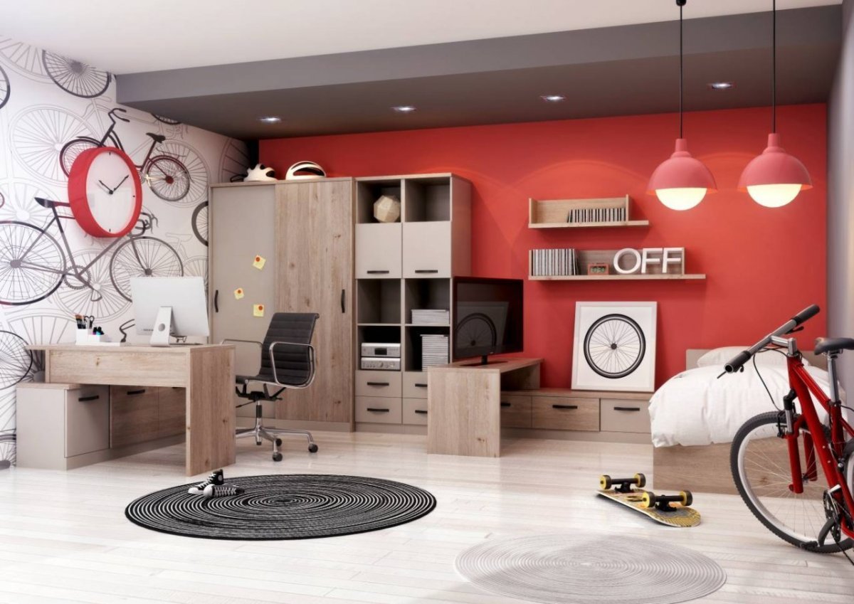 Комната для мальчика с диваном