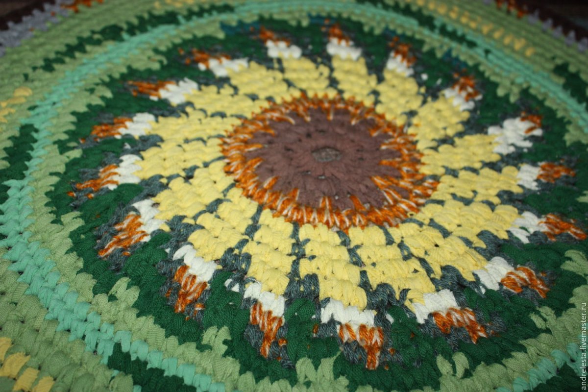 Коврики связанные крючком