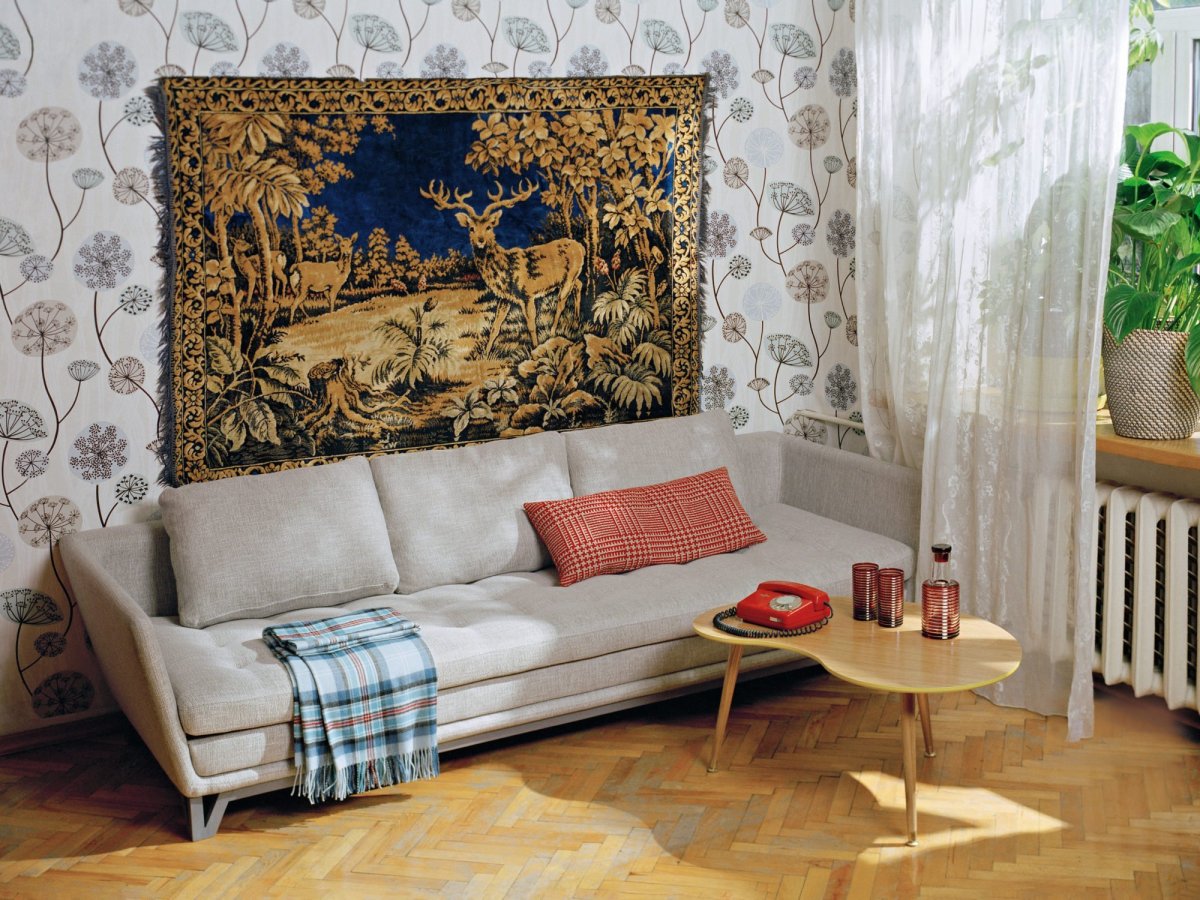 Гобелен в интерьере квартиры