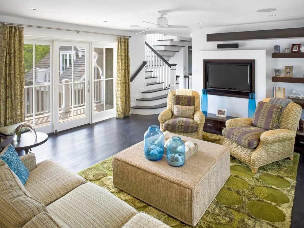 Ковер в зеленых тонах