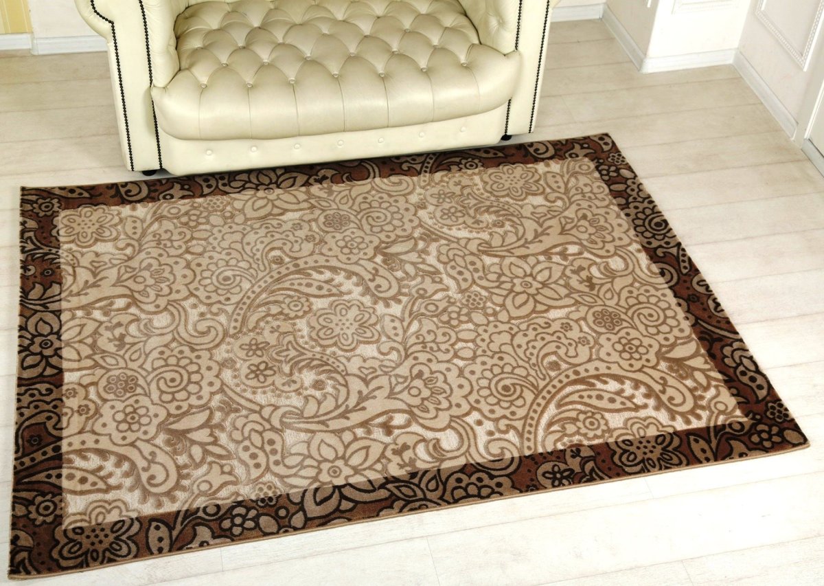 Ковер шоколадно бежевый