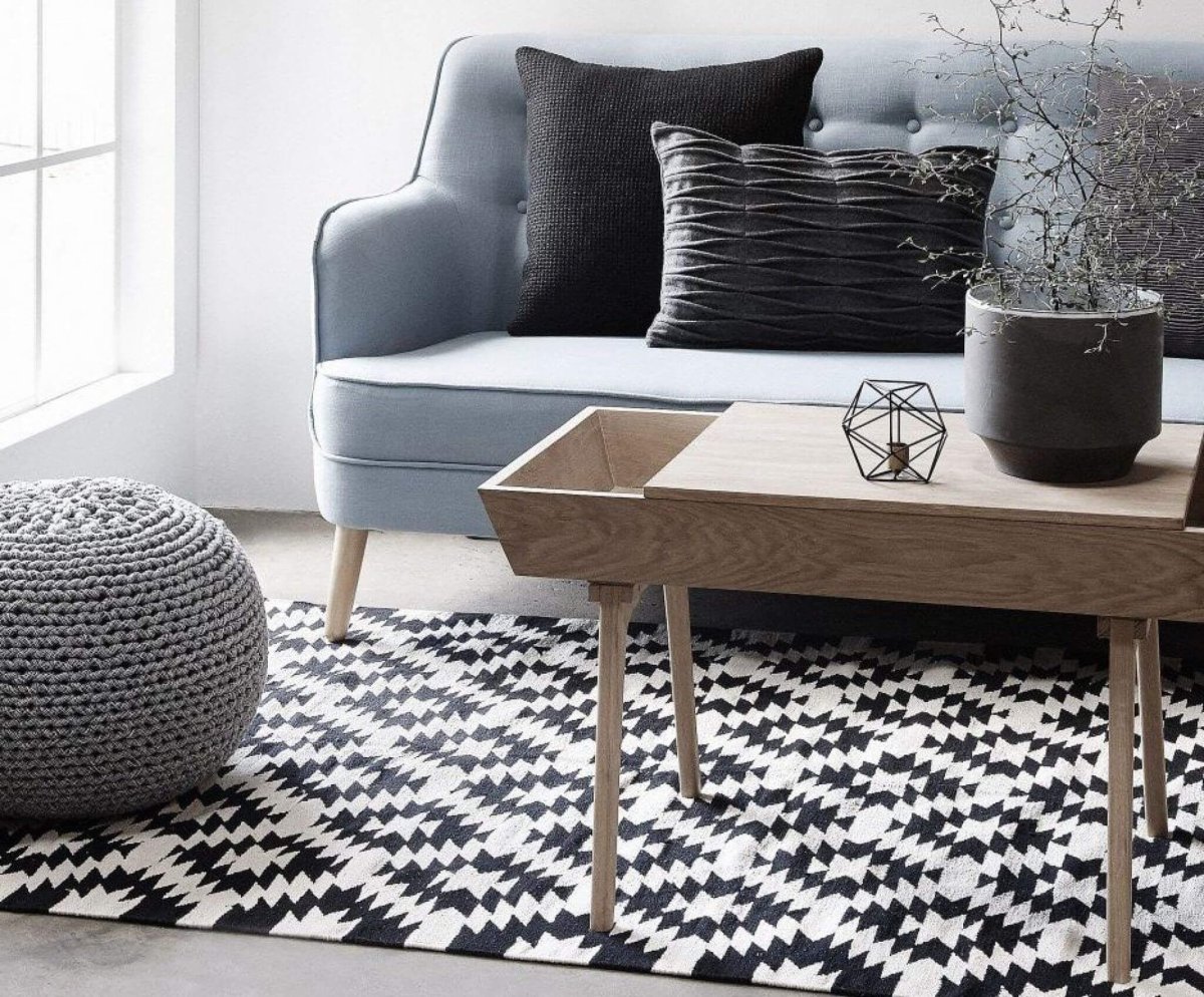 Ковер геометрия в интерьере