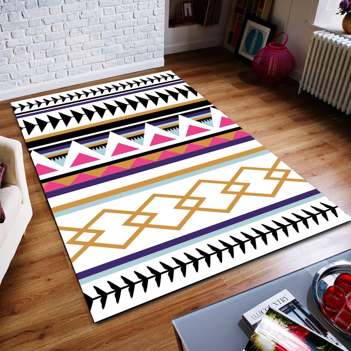 Ковер в скандинавском стиле