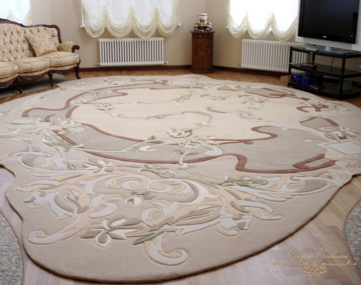 Круглый ковер в гостиную