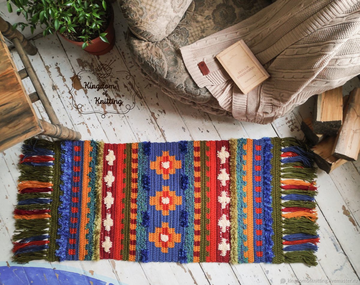 Гобеленовая салфетка дамасская роза